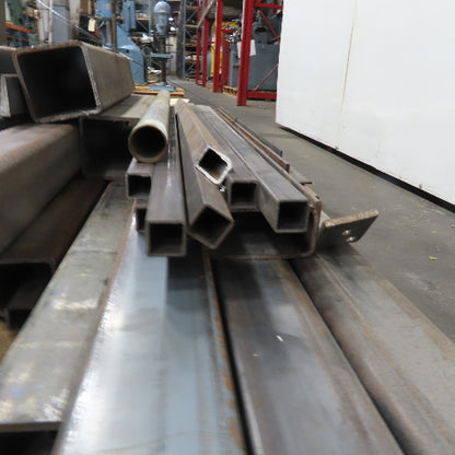 Lot Of 950+ LBS Steel Square Rectangle 19"-89"Long Multiple Sizes 1x1" 3x3" 6x6"