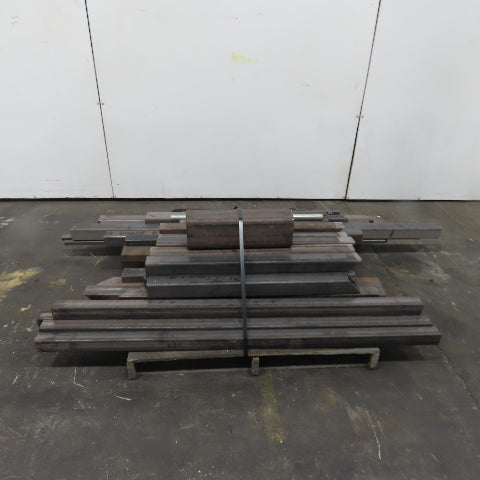 Lot Of 950+ LBS Steel Square Rectangle 19"-89"Long Multiple Sizes 1x1" 3x3" 6x6"