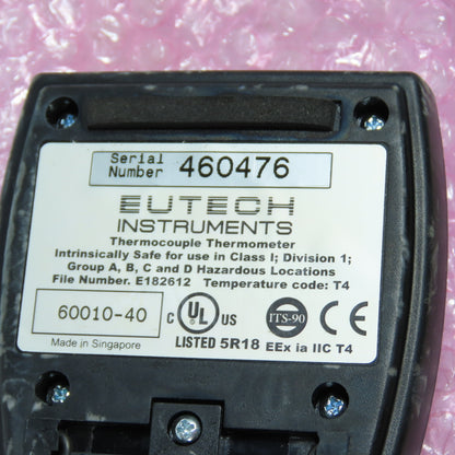 Eutech 60010-40 Digi-Sense Temp-10 Single-Input Type J Thermocouple Thermometer