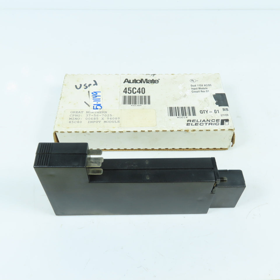 Reliance 802811-R Automate 45C40 Dual 115V AC/DC Input Module Rev 01 NEW