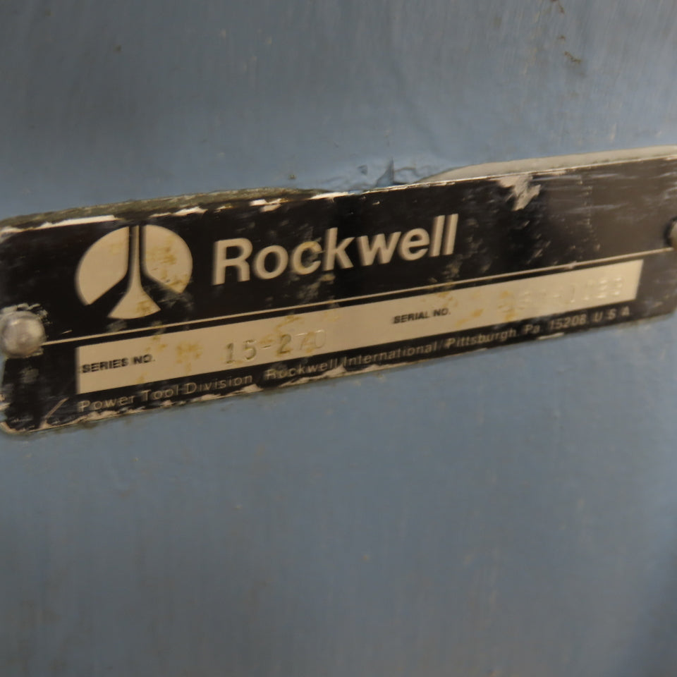 Rockwell Delta 15-270 15" Floor Model Drill Press .75HP 115/230V 1Ph 410-5600RPM