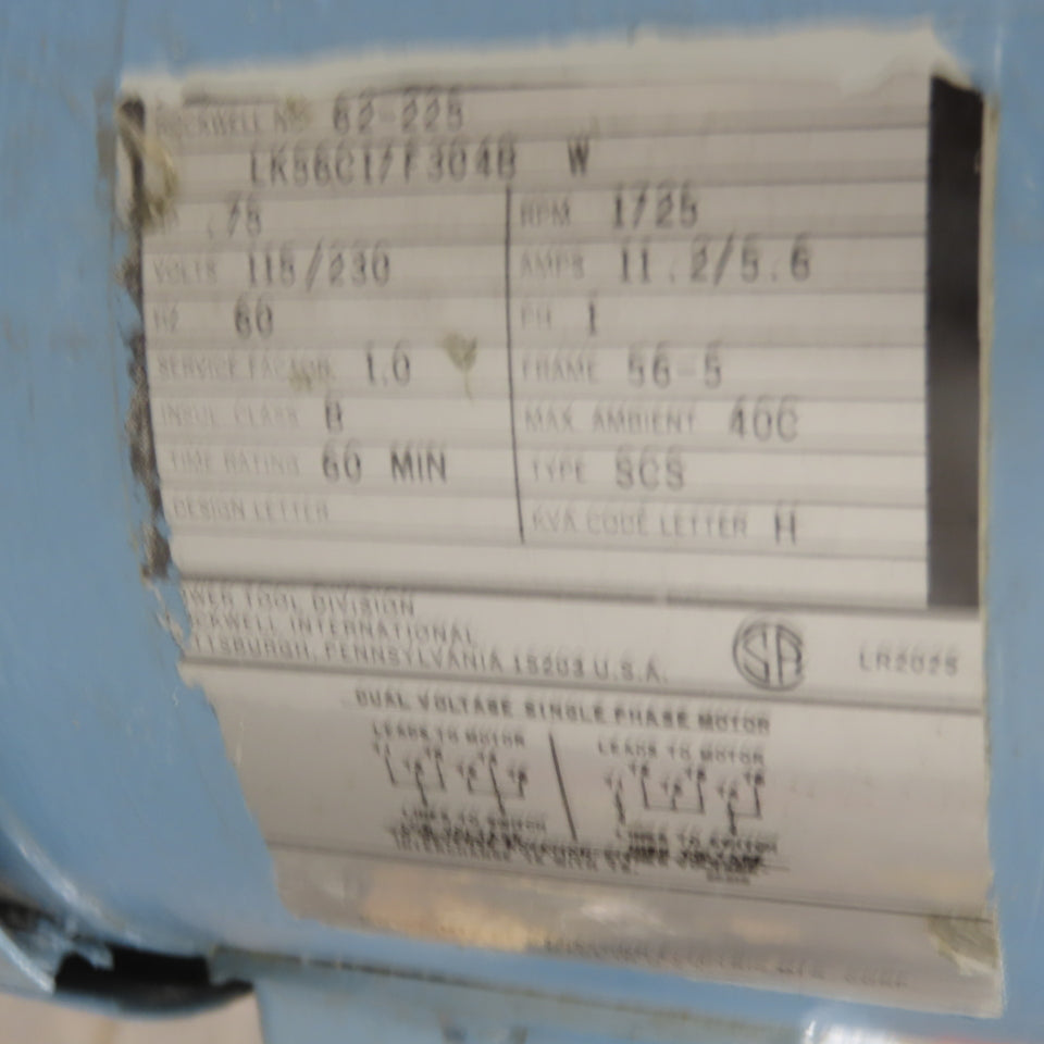 Rockwell Delta 15-270 15" Floor Model Drill Press .75HP 115/230V 1Ph 410-5600RPM