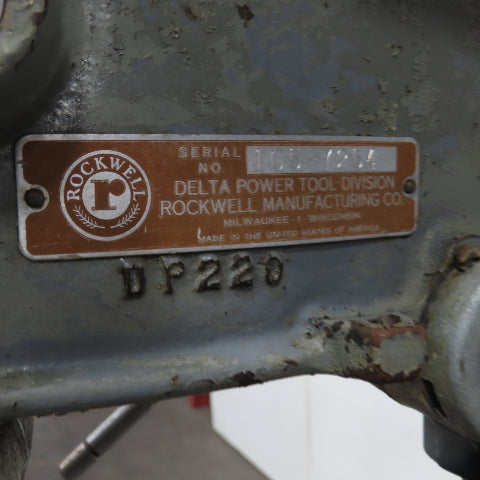 Rockwell Delta DP220 14" Floor Model Drill Press 115V 1Ph 14" x 11" Table