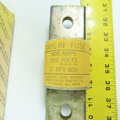 Economy RFV 800 Type RF Fuse 800A 500VAC