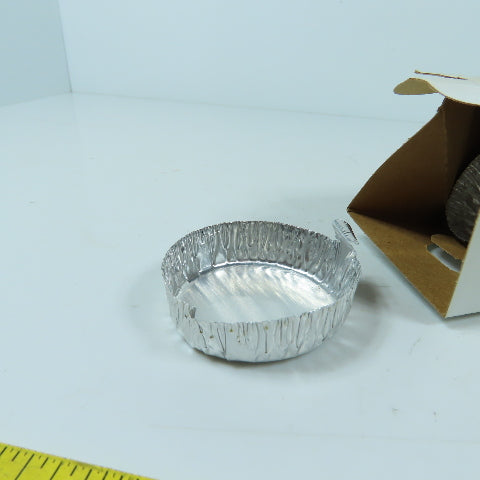 Fisher Scientific 08-732 57mm Aluminum Weigh Dish Lot Of 144