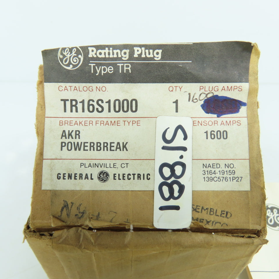 General Electric TR16S1000 Circuit Breaker MicroVersaTrip RMS-9/Epic Rating Plug