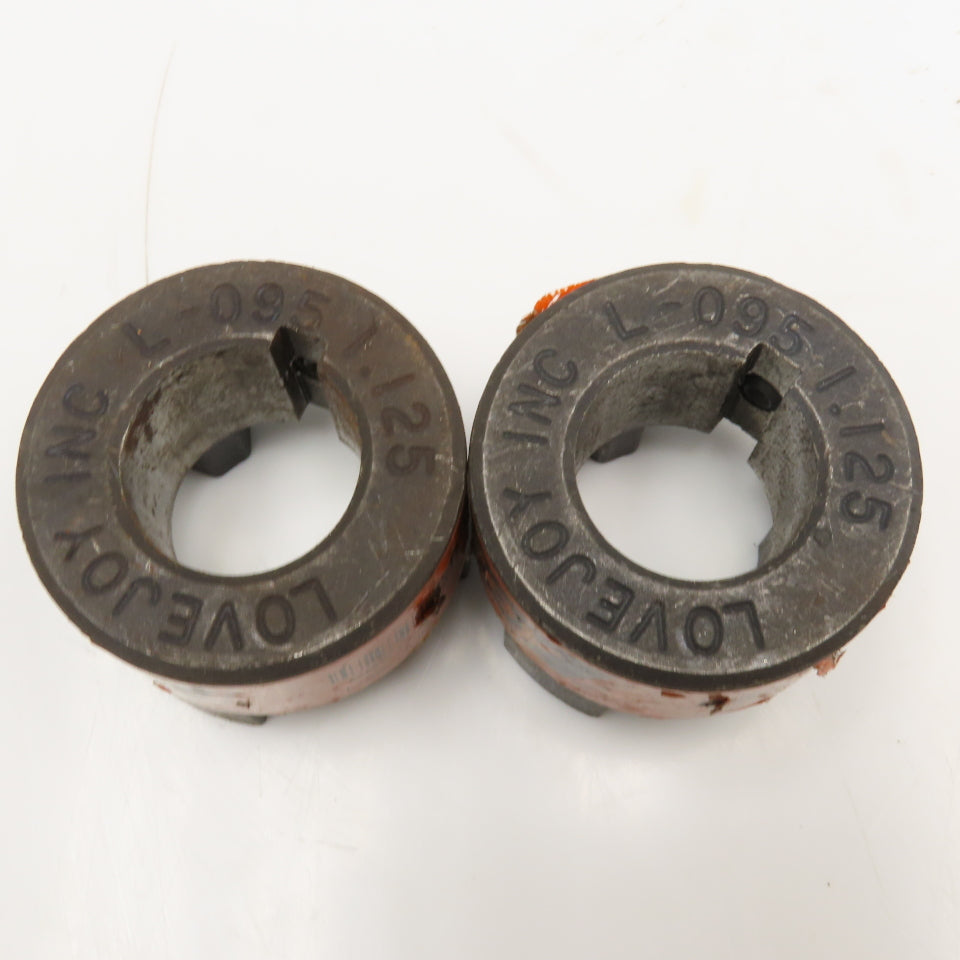 Lovejoy L-095 1.125 1-1/8" Flexible Jaw Coupling Hub Lot Of 2