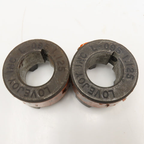 Lovejoy L-095 1.125 1-1/8" Flexible Jaw Coupling Hub Lot Of 2