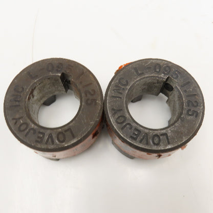 Lovejoy L-095 1.125 1-1/8" Flexible Jaw Coupling Hub Lot Of 2