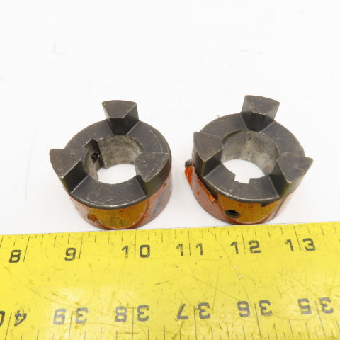 Lovejoy L-095 1.125 1-1/8" Flexible Jaw Coupling Hub Lot Of 2