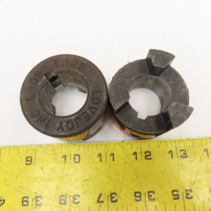 Lovejoy L-095 1.125 1-1/8" Flexible Jaw Coupling Hub Lot Of 2