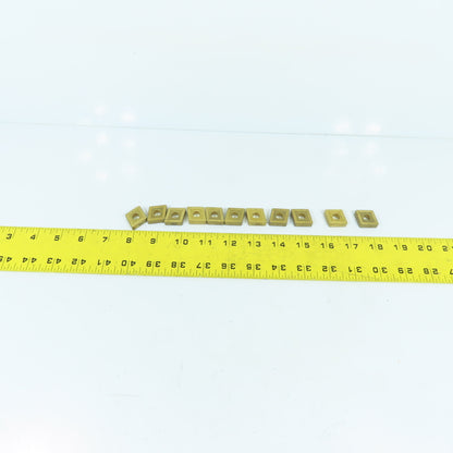 3/4" x 1/4" Indexable Carbide Insert KC850 Grade Kennametal Style Lot Of 11