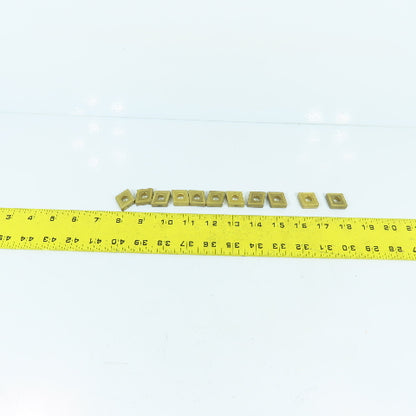 3/4" x 1/4" Indexable Carbide Insert KC850 Grade Kennametal Style Lot Of 11