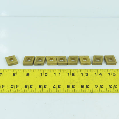 3/4" x 1/4" Indexable Carbide Insert KC850 Grade Kennametal Style Lot Of 11
