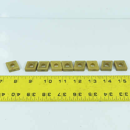 3/4" x 1/4" Indexable Carbide Insert KC850 Grade Kennametal Style Lot Of 11
