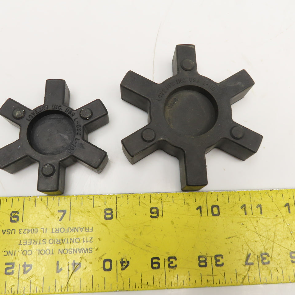 Lovejoy L-099/L-100, L-110 3 Jaw Coupling Spider Inserts Lot Of 2