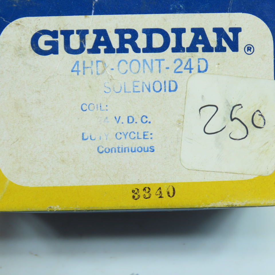 Guardian 4HD DC-C-24 4HD-CONT-24D 24VDC Solenoid Continuous