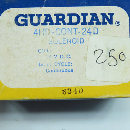 Guardian 4HD DC-C-24 4HD-CONT-24D 24VDC Solenoid Continuous