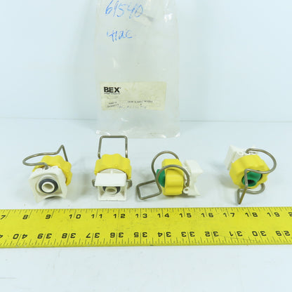 Bex 1K2B Clip On "K" Ball Nozzle Swivel Lot Of 4