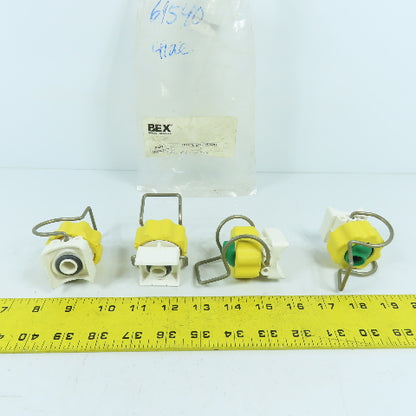 Bex 1K2B Clip On "K" Ball Nozzle Swivel Lot Of 4