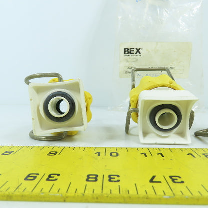 Bex 1K2B Clip On "K" Ball Nozzle Swivel Lot Of 4
