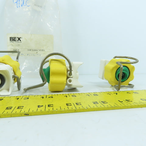 Bex 1K2B Clip On "K" Ball Nozzle Swivel Lot Of 4