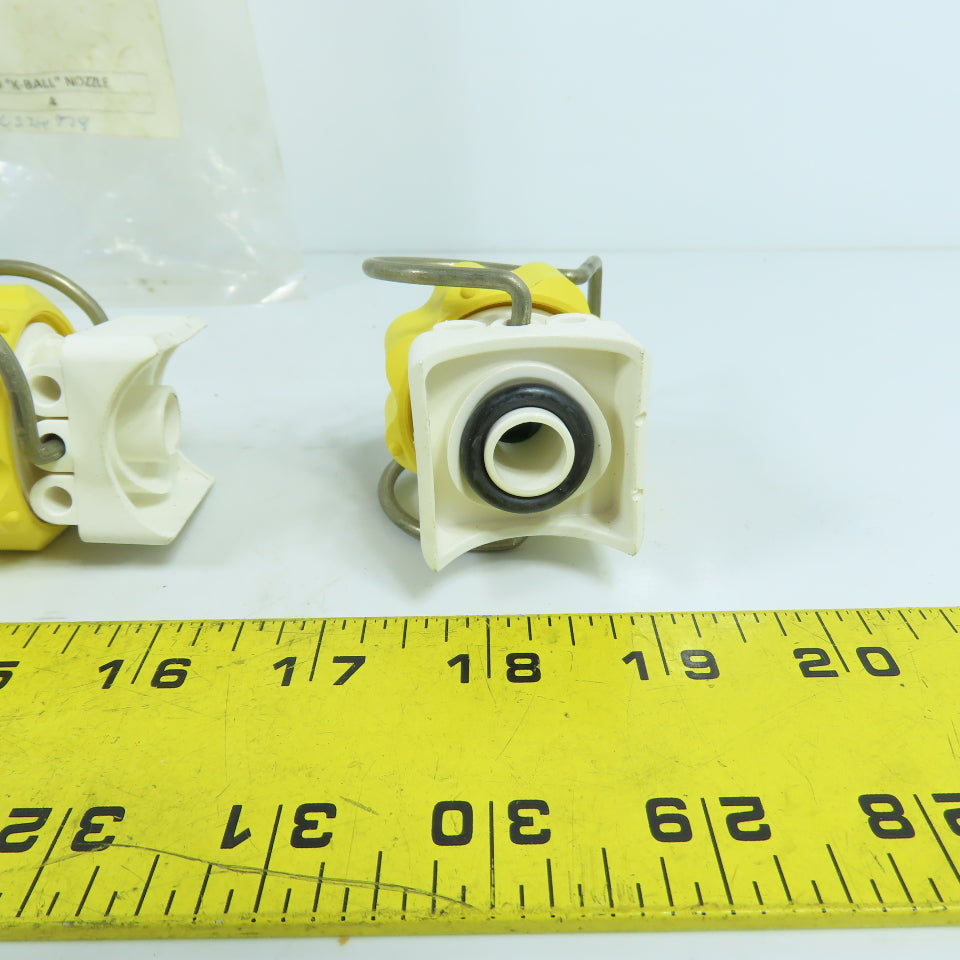 Bex 1K2B Clip On "K" Ball Nozzle Swivel Lot Of 4