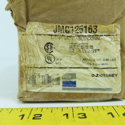 O-Z Gedney JMC125163 MC Cable Connector Fitting 1-1/4"