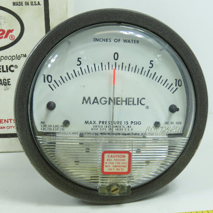 Dwyer 2320 161406-00 4" Magnehelic Pressure Gage 0-10 Inches Of Water