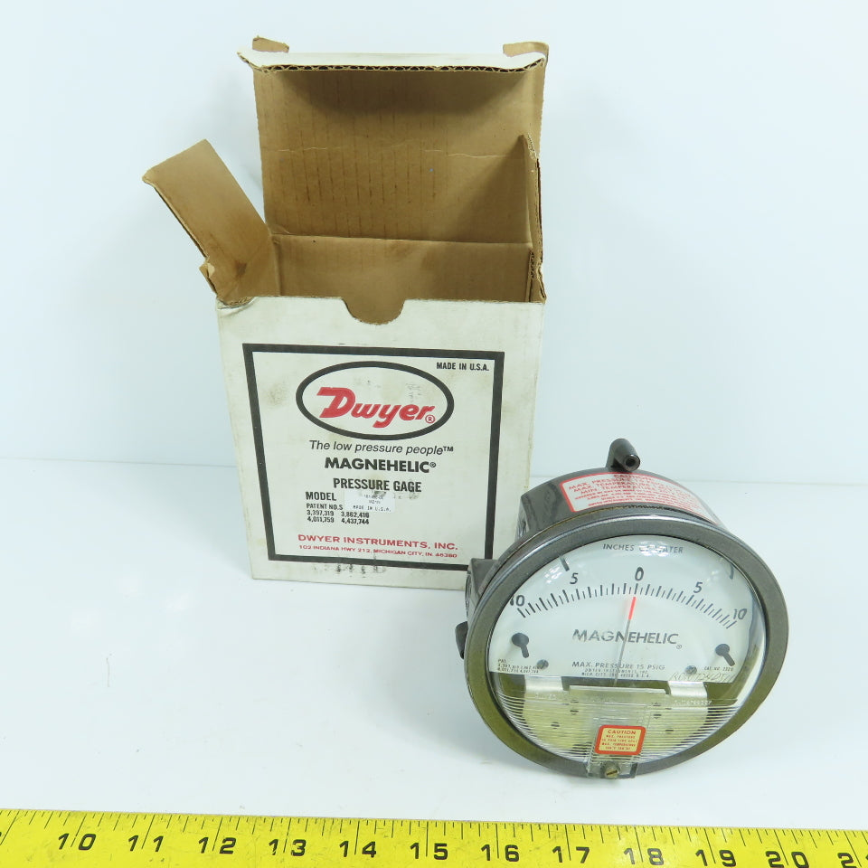 Dwyer 2320 161406-00 4" Magnehelic Pressure Gage 0-10 Inches Of Water