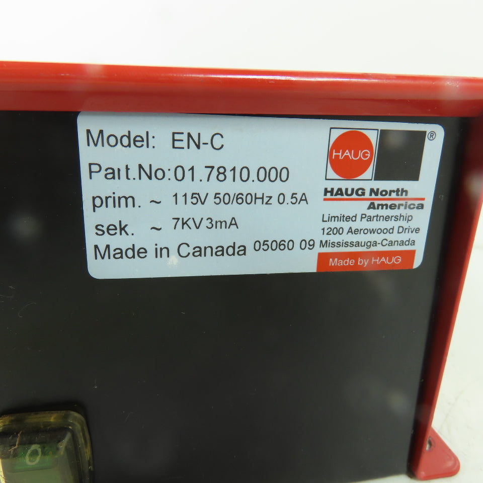 Haug 01.7810.000 EN-C Power Supply Static Control Deionizer 115V 0.5A