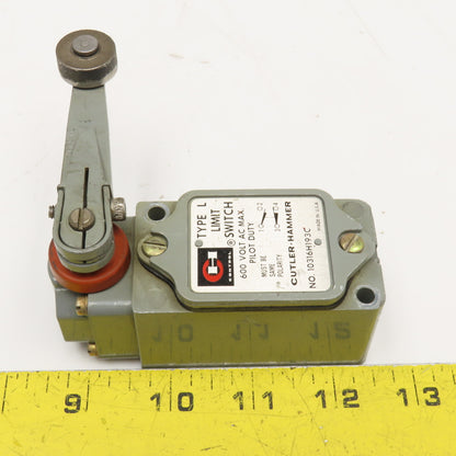 Cutler Hammer 10316H193C 600V Type L Limit Switch