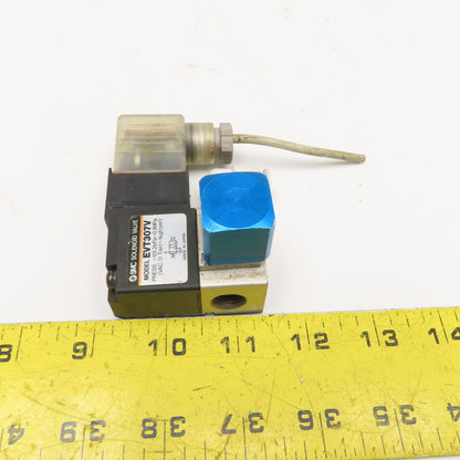 SMC EVT307V 2 Way Solenoid Valve 1/4" NPT