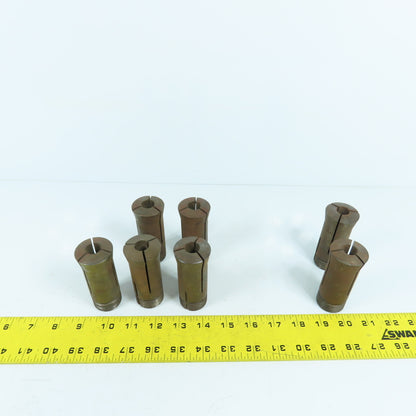 Hardinge Sutton 5C Round Collet Chuck Tool Holders 33/64 35/64" Lot Of 7