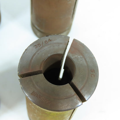 Hardinge Sutton 5C Round Collet Chuck Tool Holders 33/64 35/64" Lot Of 7