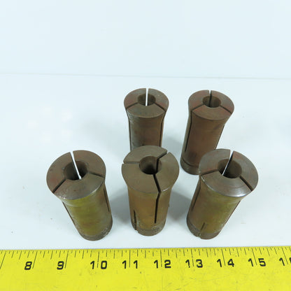 Hardinge Sutton 5C Round Collet Chuck Tool Holders 33/64 35/64" Lot Of 7