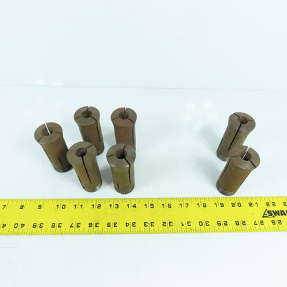 Hardinge Sutton 5C Round Collet Chuck Tool Holders 33/64 35/64" Lot Of 7