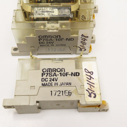 Omron G7SA-3A1B P7SA-10F-ND 24VDC Relay Module & Socket Base Lot Of 5