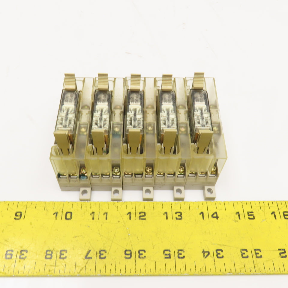 Omron G7SA-3A1B P7SA-10F-ND 24VDC Relay Module & Socket Base Lot Of 5
