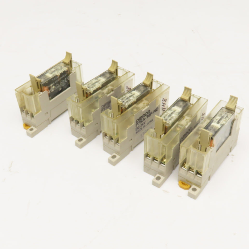 Omron G7SA-3A1B P7SA-10F-ND 24VDC Relay Module & Socket Base Lot Of 5