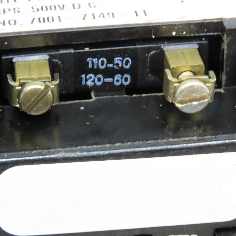 Ward Leonard 7001-7140-11 40A 500VDC Definite Purpose Contactor 110/120V AC Coil