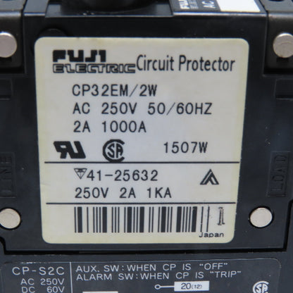 Fuji Electric CP32EM/2W 2A Circuit Breaker 250V 50/60Hz