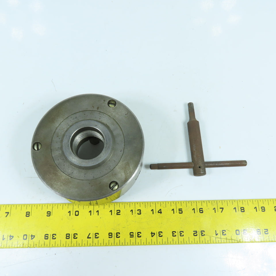 Kalamazoo 6612 5" OD 3-Jaw Self Centering Lathe Scroll Chuck 1-1/2"-8 Mount