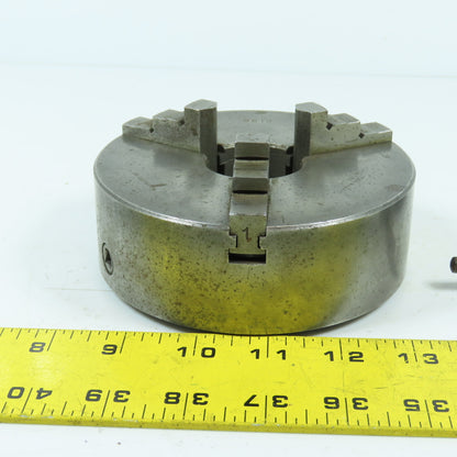 Kalamazoo 6612 5" OD 3-Jaw Self Centering Lathe Scroll Chuck 1-1/2"-8 Mount