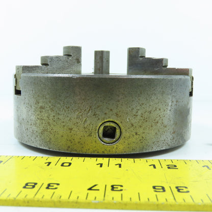 Kalamazoo 6612 5" OD 3-Jaw Self Centering Lathe Scroll Chuck 1-1/2"-8 Mount