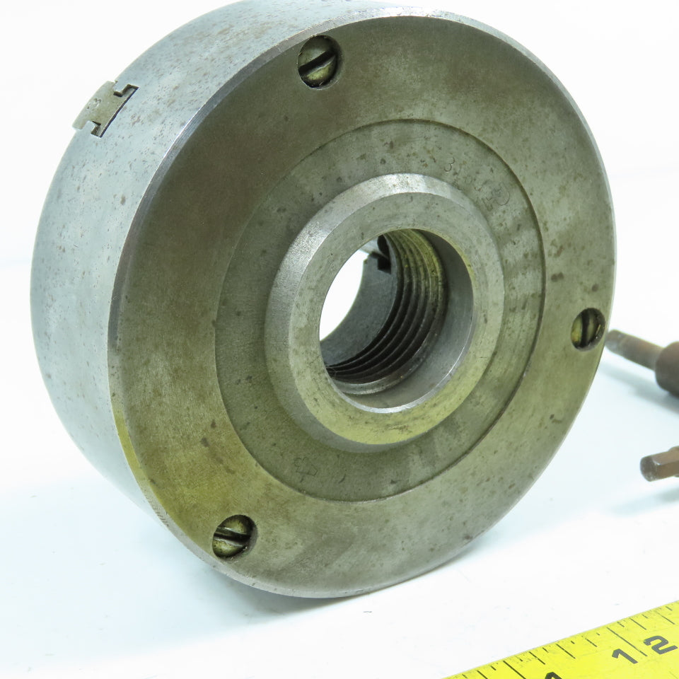 Kalamazoo 6612 5" OD 3-Jaw Self Centering Lathe Scroll Chuck 1-1/2"-8 Mount