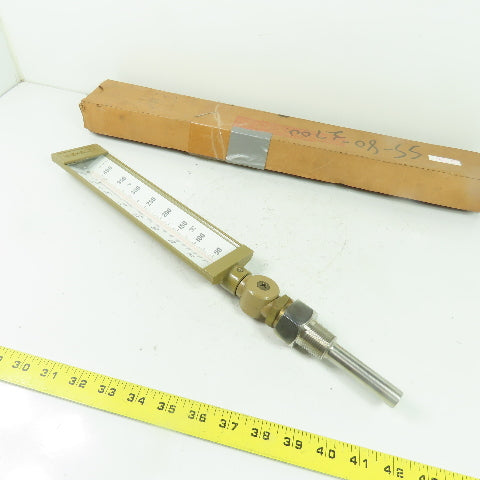 Weksler AA5H9 Adjust Angle Industrial Thermometer 9" Case 3-1/2" Stem 50-400°F
