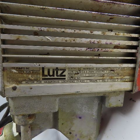 Lutz B40 Model 100/60 Drum And Container Pump 0.43HP 115V 1Ph