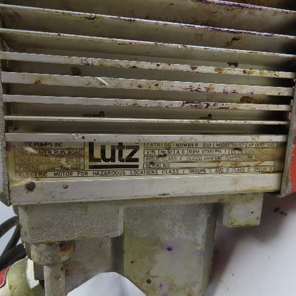 Lutz B40 Model 100/60 Drum And Container Pump 0.43HP 115V 1Ph