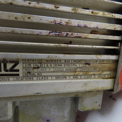 Lutz B40 Model 100/60 Drum And Container Pump 0.43HP 115V 1Ph
